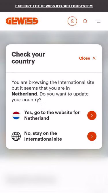 Screenshot of gewiss.bg