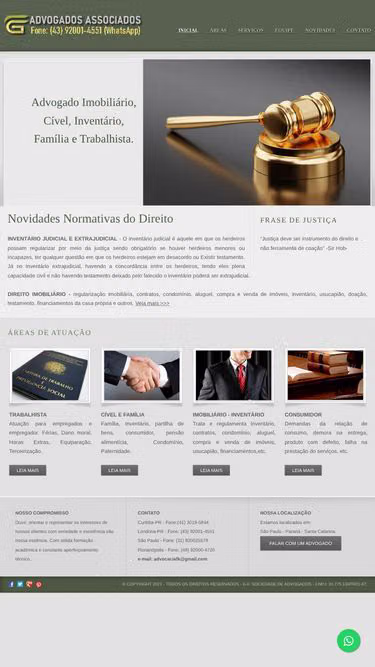 Screenshot of gf1.com.br