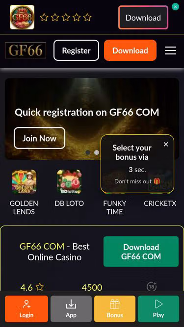 Screenshot of gf66.cam