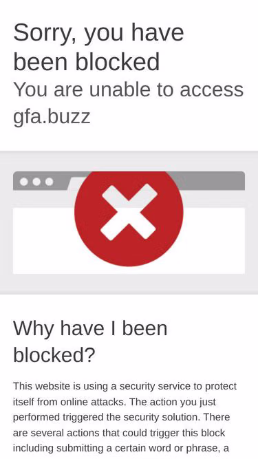 Screenshot of gfa.buzz