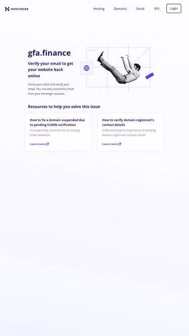 Screenshot of gfa.finance