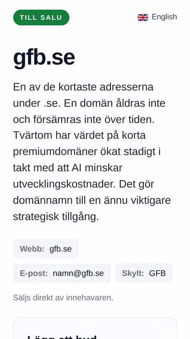 Screenshot of gfb.se