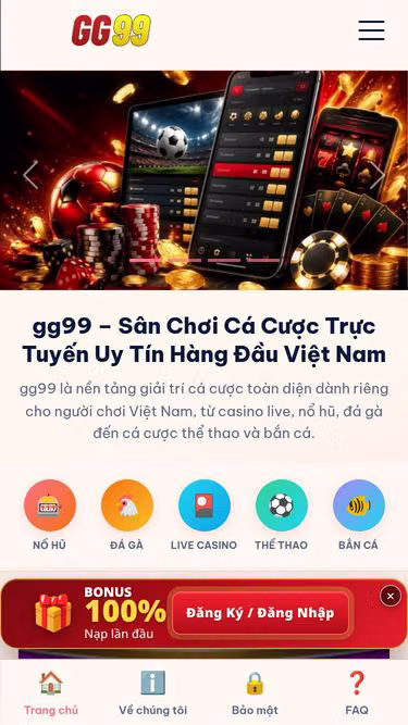Screenshot of gg99.cam