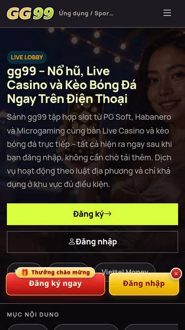 Screenshot of gg99.mobi