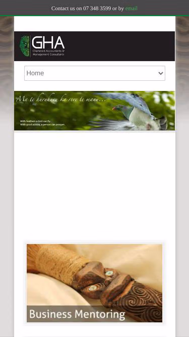 Screenshot of gha.co.nz