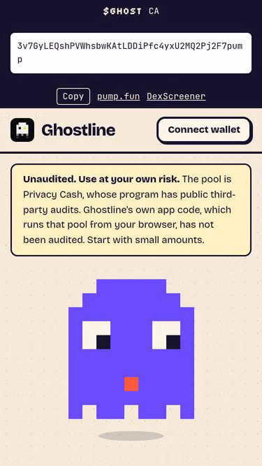Screenshot of ghostline.space
