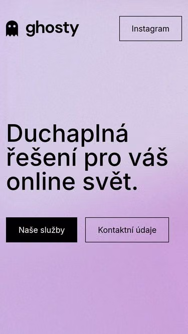 Screenshot of ghosty.cz