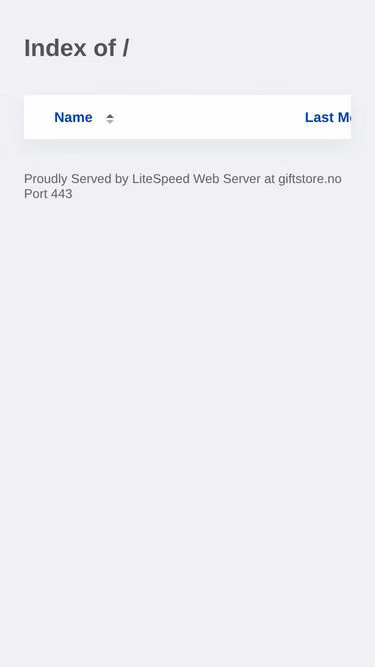 Screenshot of giftstore.no