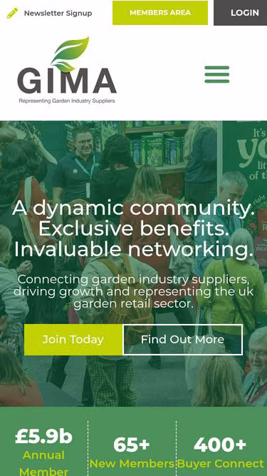 Screenshot of gima.org.uk