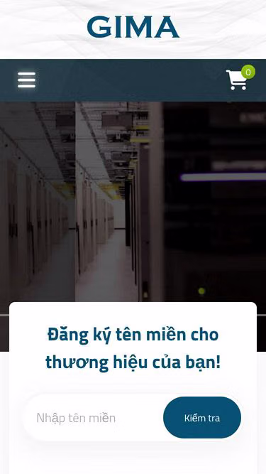 Screenshot of gima.vn