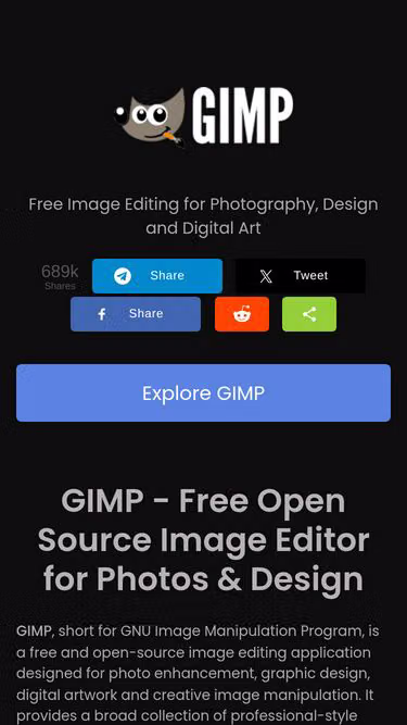 Screenshot of gimp.rest