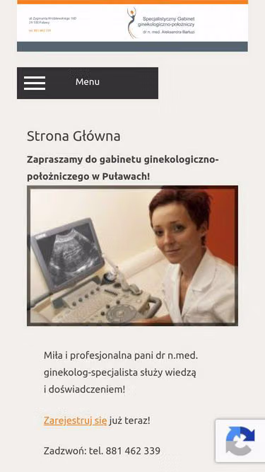 Screenshot of ginekolog.pulawy.pl