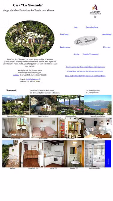 Screenshot of gioconda.ch
