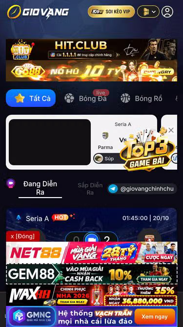Screenshot of giovang.tv