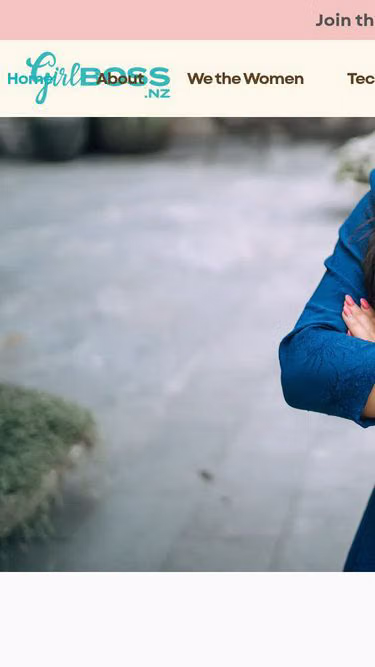 Screenshot of girlboss.nz
