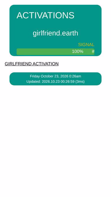 Screenshot of girlfriend.earth