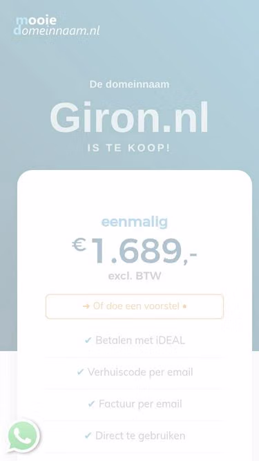 Screenshot of giron.nl