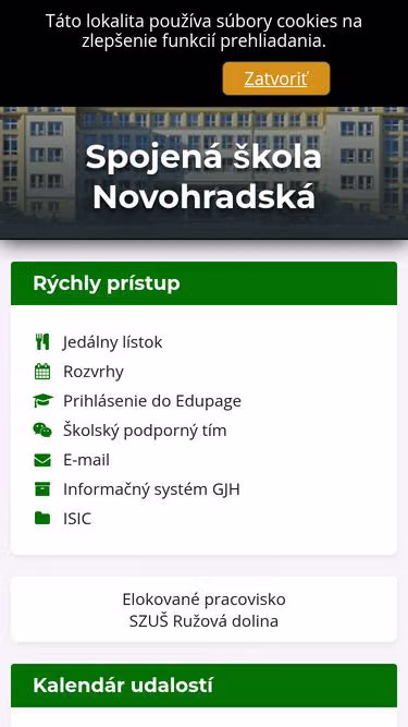 Screenshot of gjh.sk