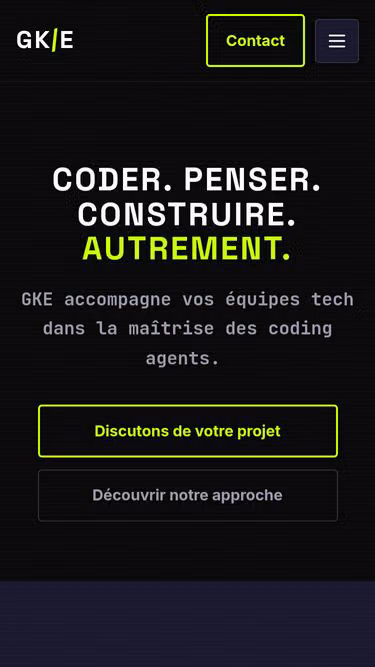 Screenshot of gke.fr
