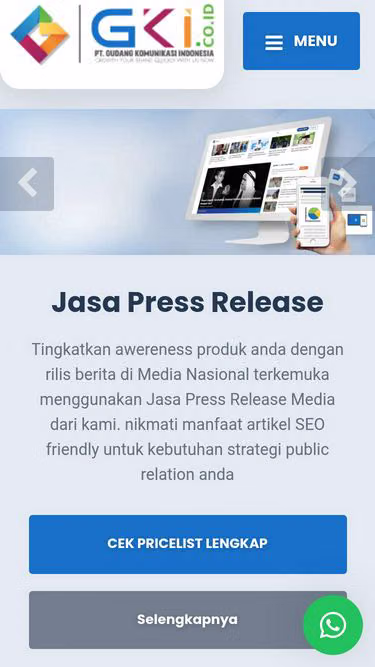 Screenshot of gki.co.id