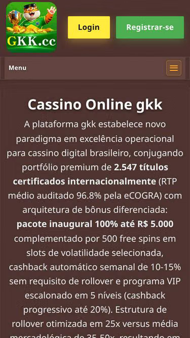 Screenshot of gkk.com.br