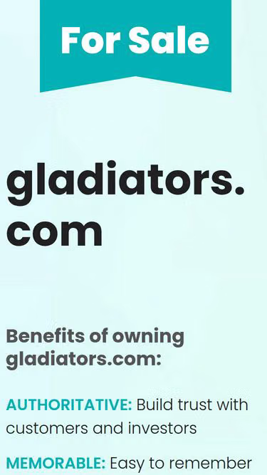 Screenshot of gladiators.com
