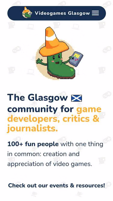 Screenshot of glasgow.games