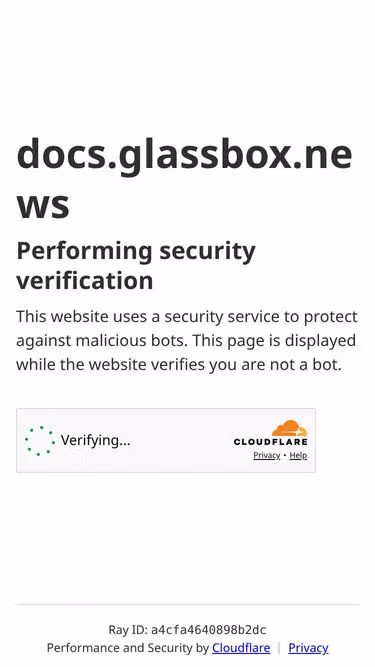 Screenshot of glassbox.news