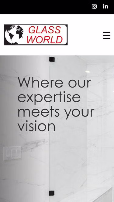 Screenshot of glassworld.ca