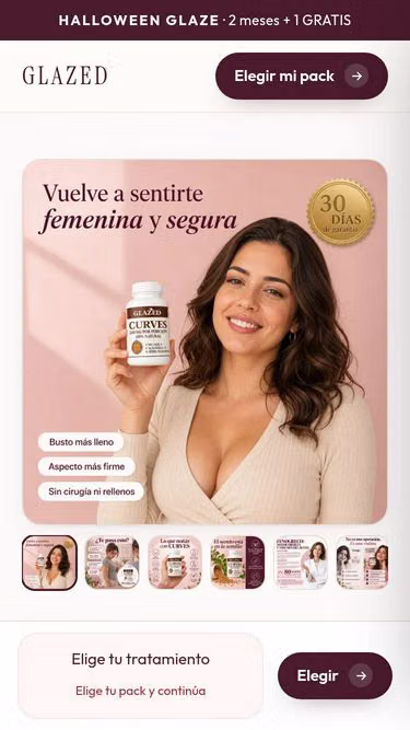 Screenshot of glazed.com.es