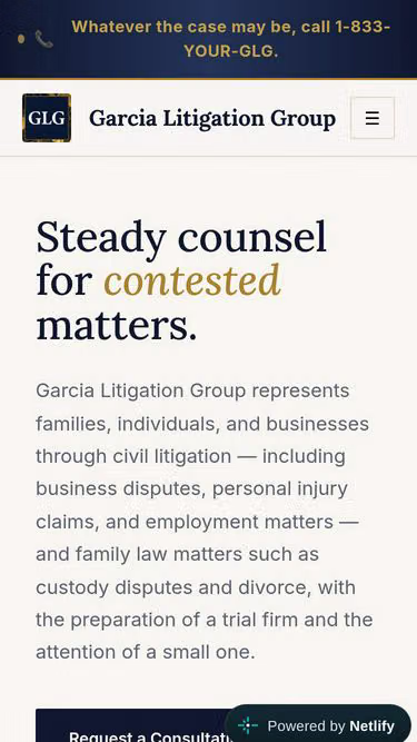 Screenshot of glg.legal