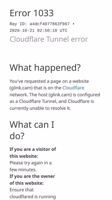 Screenshot of glink.cam