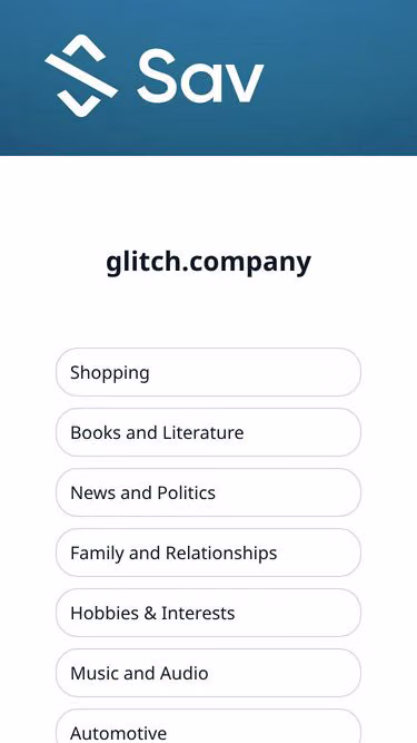 Screenshot of glitch.company