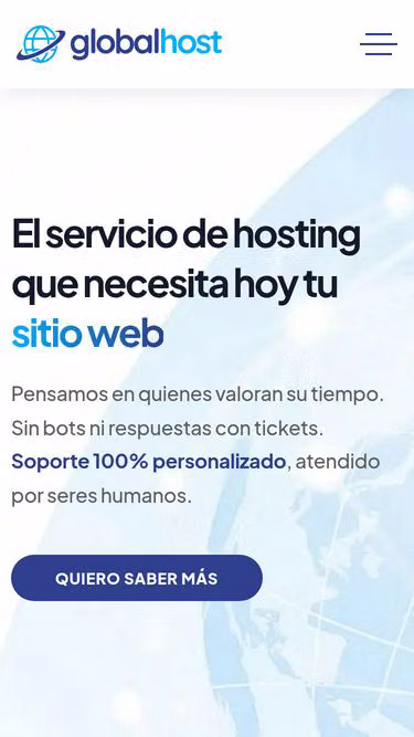 Screenshot of globalhost.com.ar