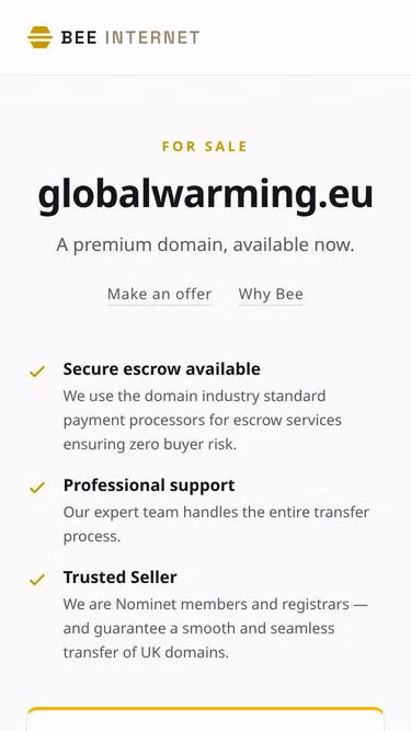 Screenshot of globalwarming.eu