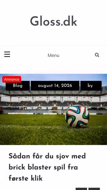 Screenshot of gloss.dk