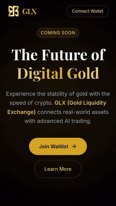 Screenshot of glx.gold