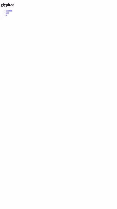 Screenshot of glyph.se