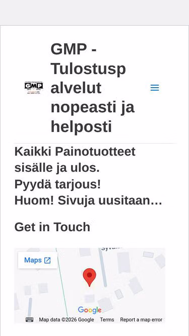Screenshot of gmp.fi