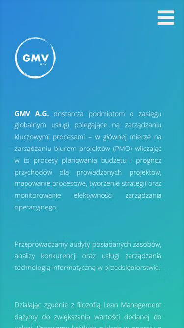 Screenshot of gmv.ag