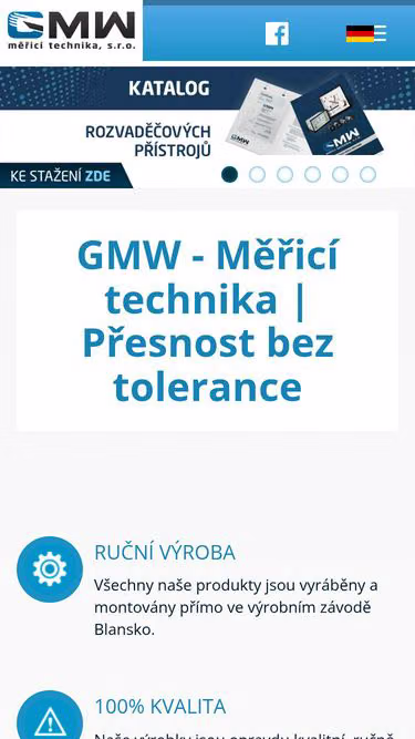 Screenshot of gmw.cz