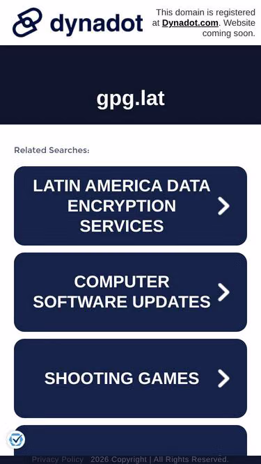 Screenshot of gpg.lat