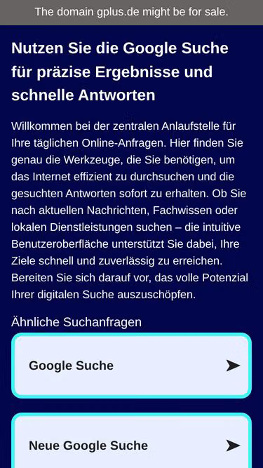 Screenshot of gplus.de