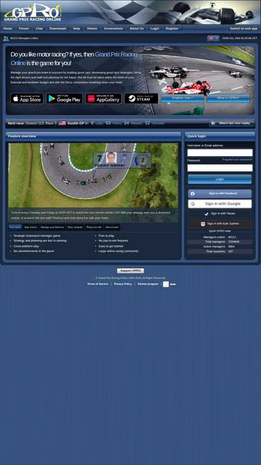 Screenshot of gpro.ch