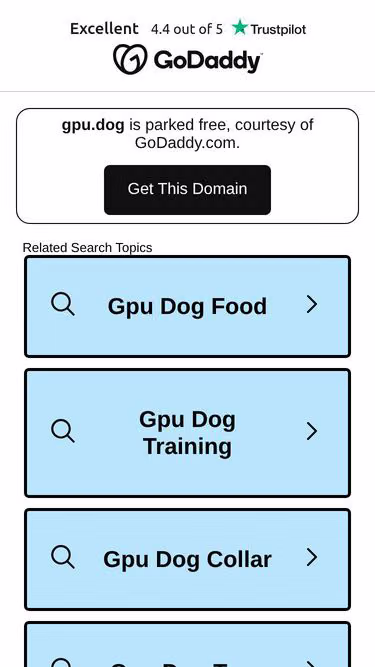 Screenshot of gpu.dog