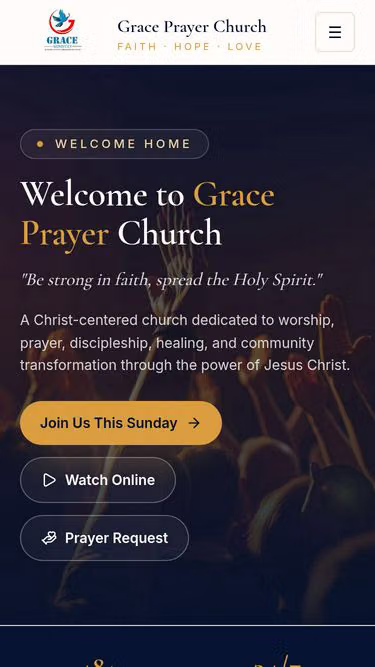 Screenshot of gracechurch.in