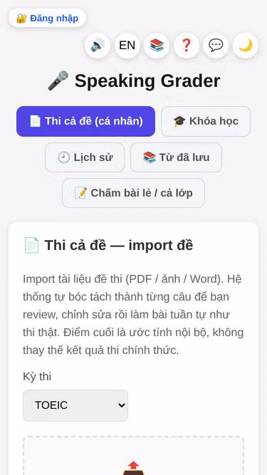 Screenshot of grader.vn