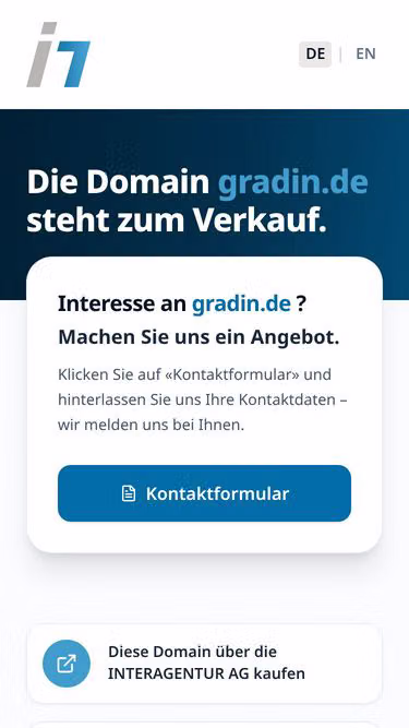 Screenshot of gradin.de