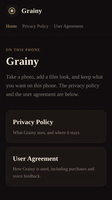 Screenshot of grainy.biz.id