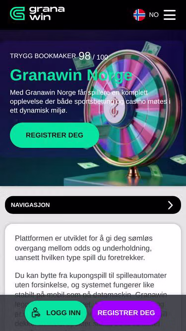 Screenshot of granawins.no